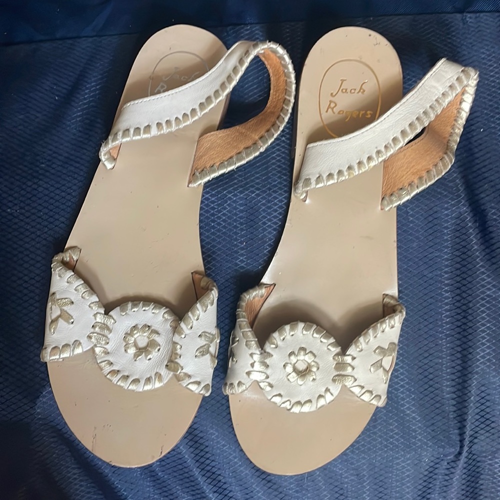 Jack rogers leather sandals size 7 1/2